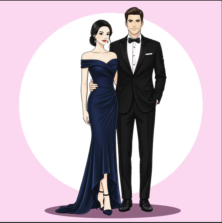 Referencia de vestimenta formal y elegante